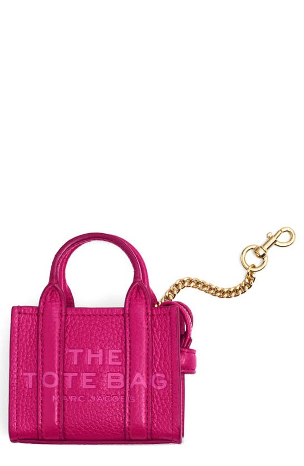 MARC JACOBS The Nano Tote Bag Charm In Mixed Colours Product Image