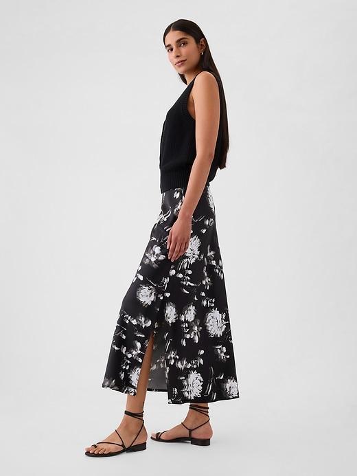 Satin Maxi Skirt Product Image