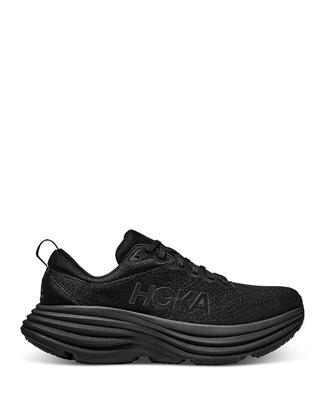 HOKA Mens HOKA Bondi 8 - Mens Shoes Gold/Black/White Product Image