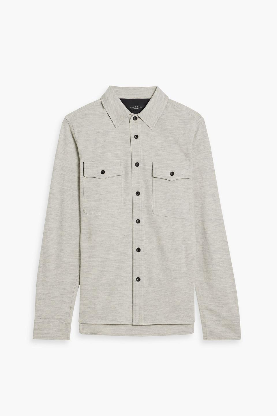 Jack Wool Shirt In Stone Product Image