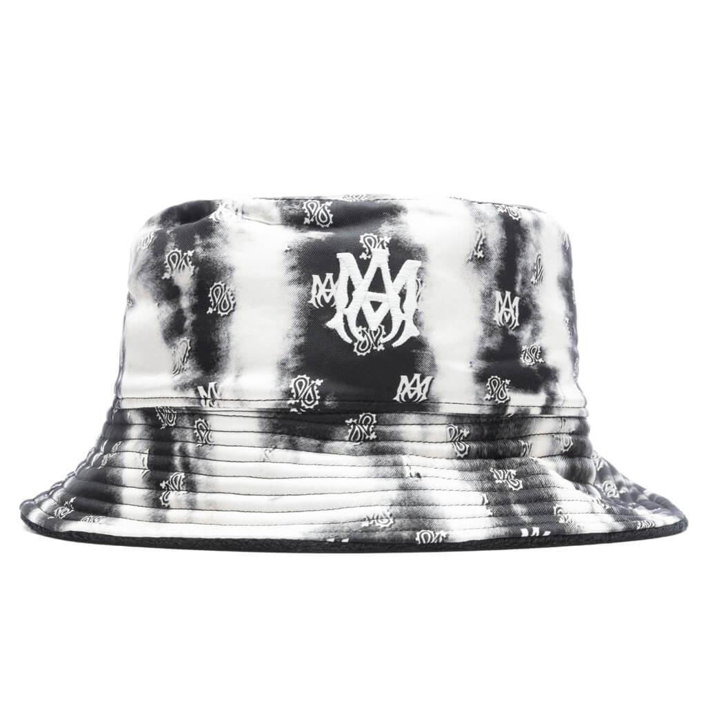 Micro Paisley Reverse Bucket Hat - Black Male Product Image