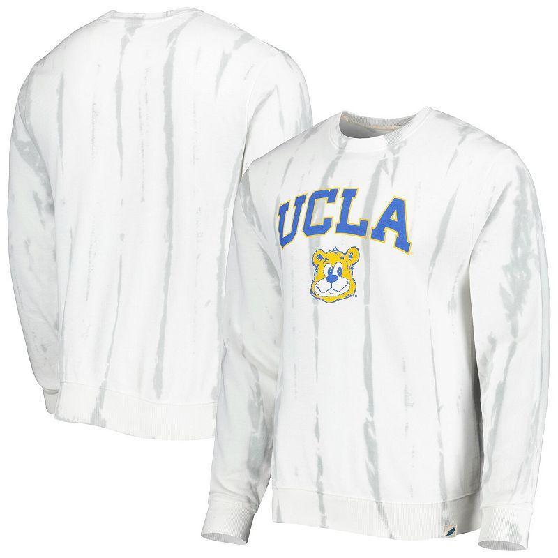 Mens League Collegiate Wear /Silver UCLA Bruins Classic Arch Dye Terry Pullover Sweatshirt Product Image