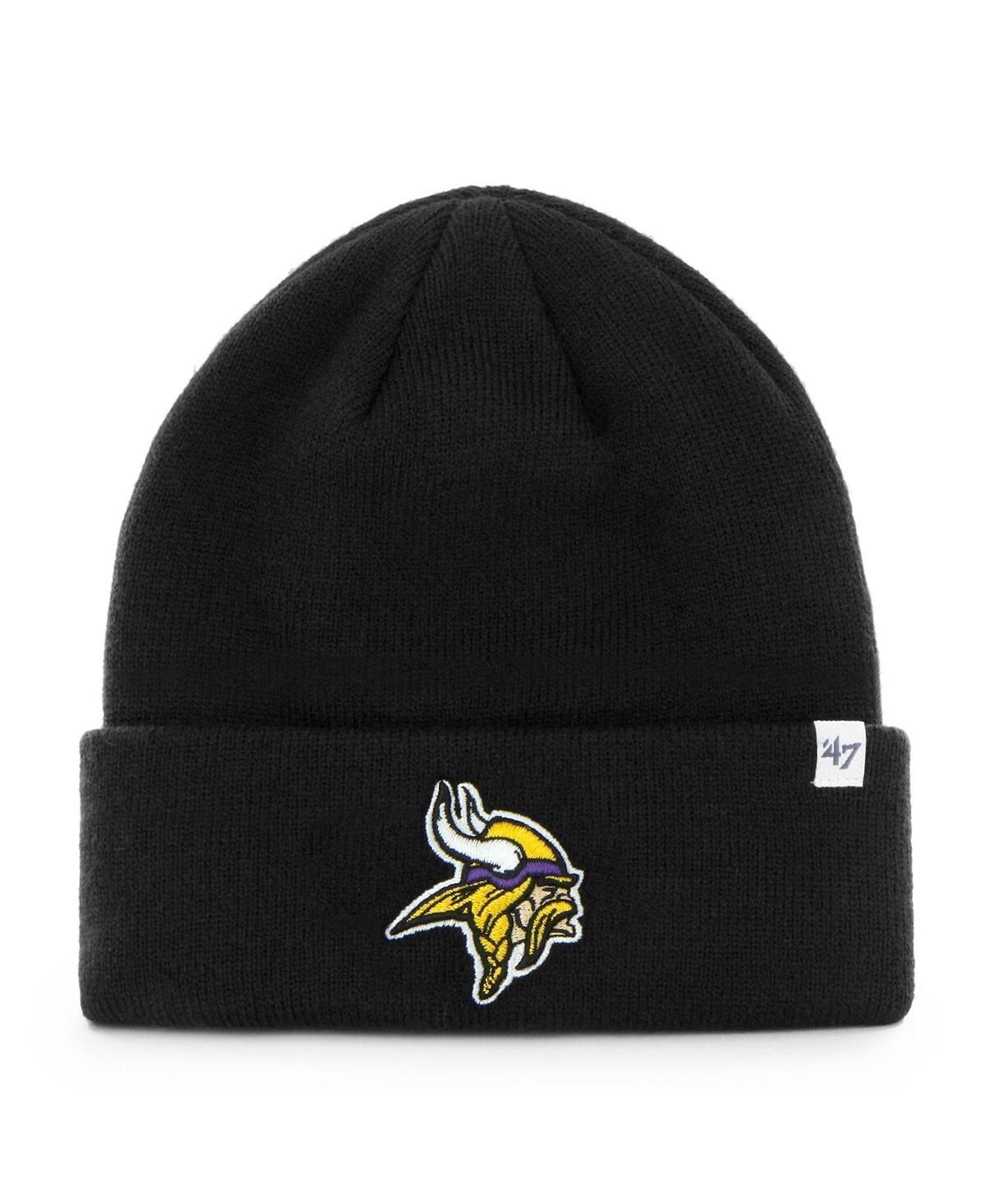 Mens 47 Black Minnesota Vikings Secondary Basic Cuffed Knit Hat Product Image