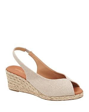 Andre Assous Womens Audrey Slip On Slingback Espadrille Wedge Pumps Product Image