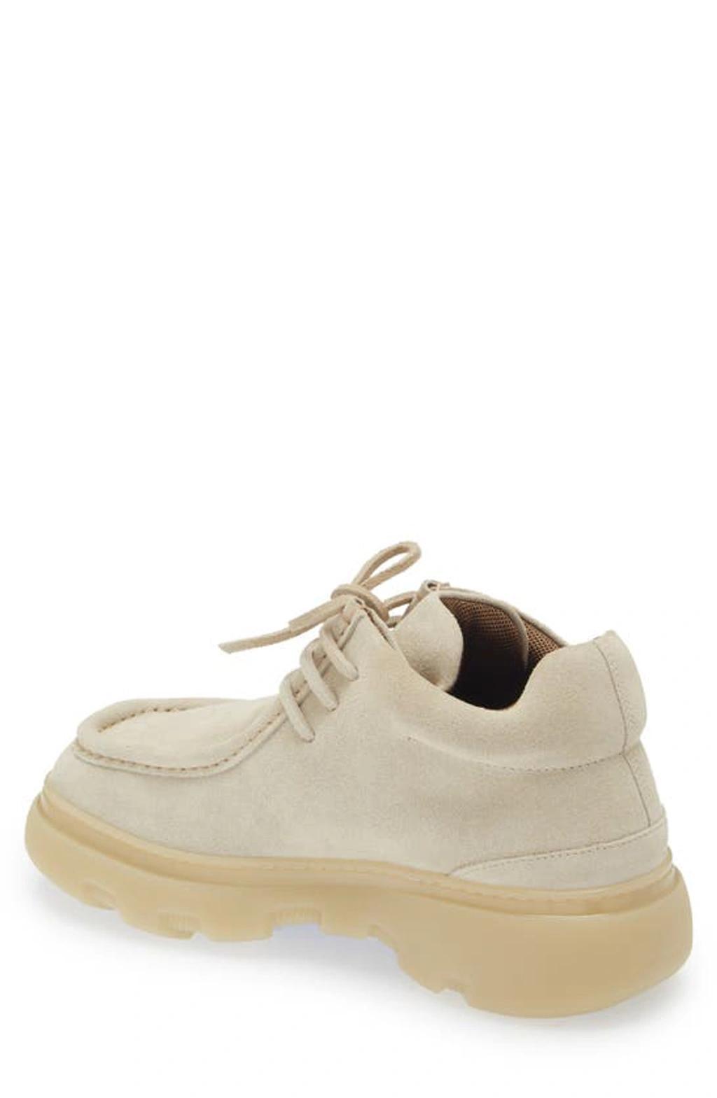 Suede Creeper Mid Shoes In Cream Product Image