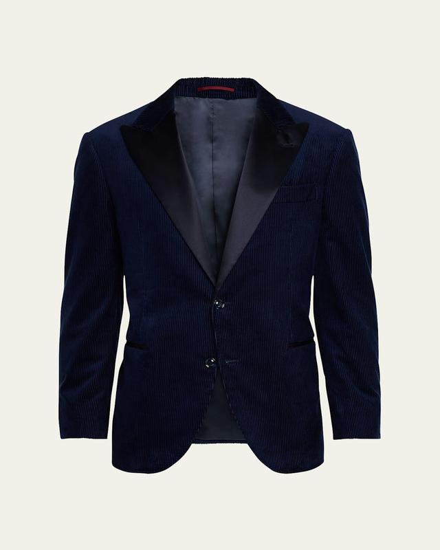 Men's Corduroy Satin-Lapel Dinner Jacket Product Image