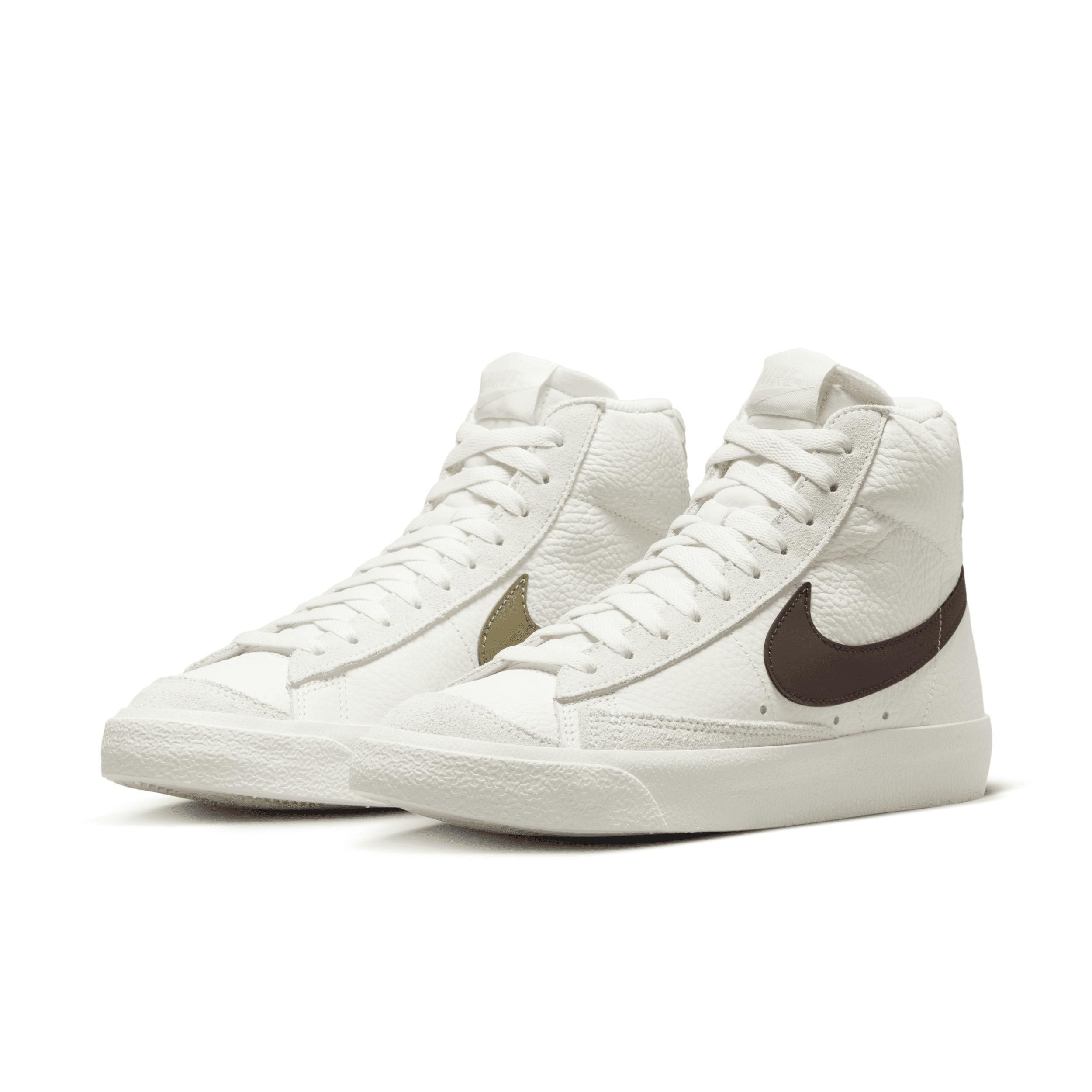 Nike Women's Blazer Mid '77 Shoes in White, Size: 5 | FD0805-100 Product Image