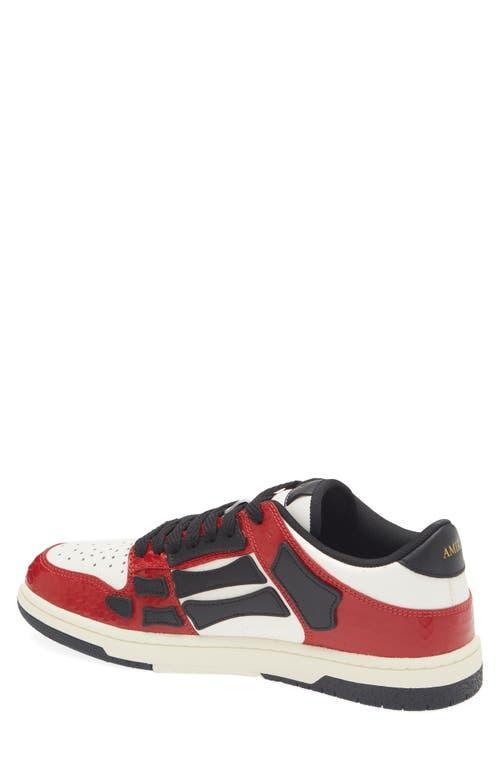 AMIRI Panelled Skel Low Top Sneakers In Red Product Image