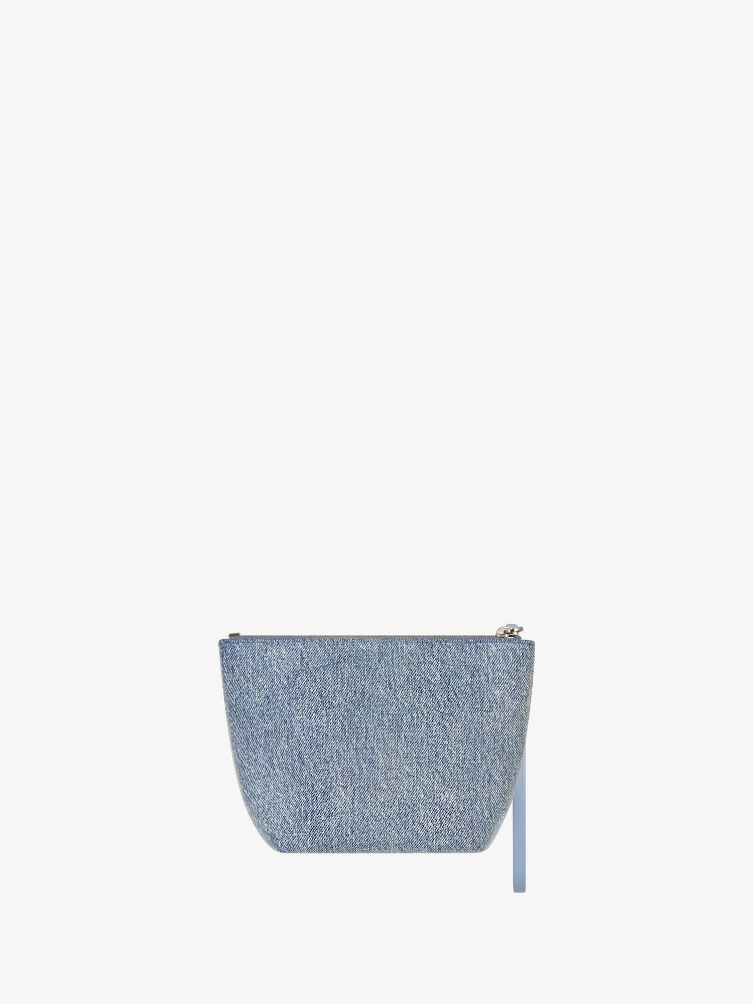 Mini GIVENCHY pouch in denim Product Image