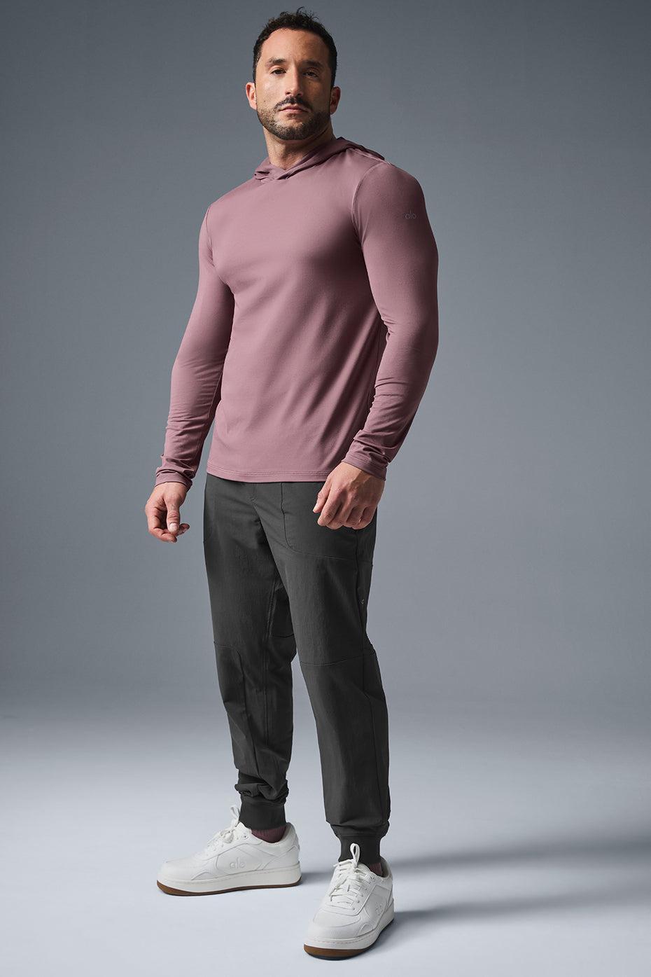 Conquer Reform Long Sleeve With Hood - Woodrose Male Product Image