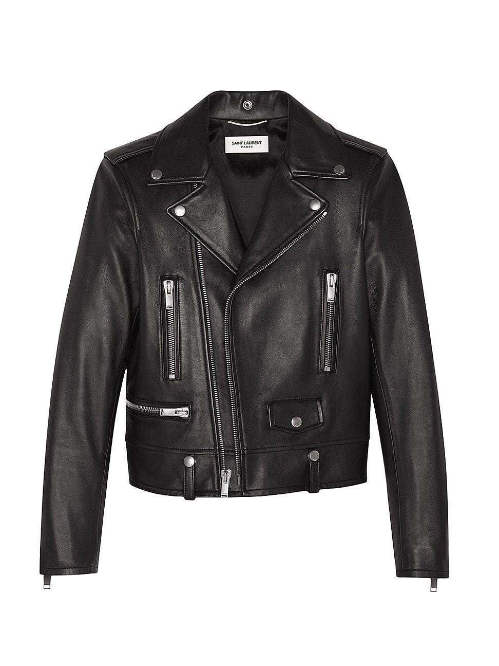 Womens Motorcycle Jacket In Lambskin Product Image