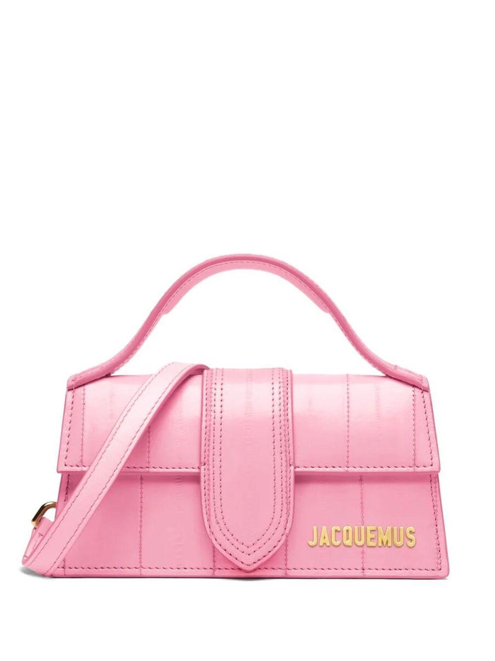 JACQUEMUS Le Bambino Leather Handbag In Pink Product Image