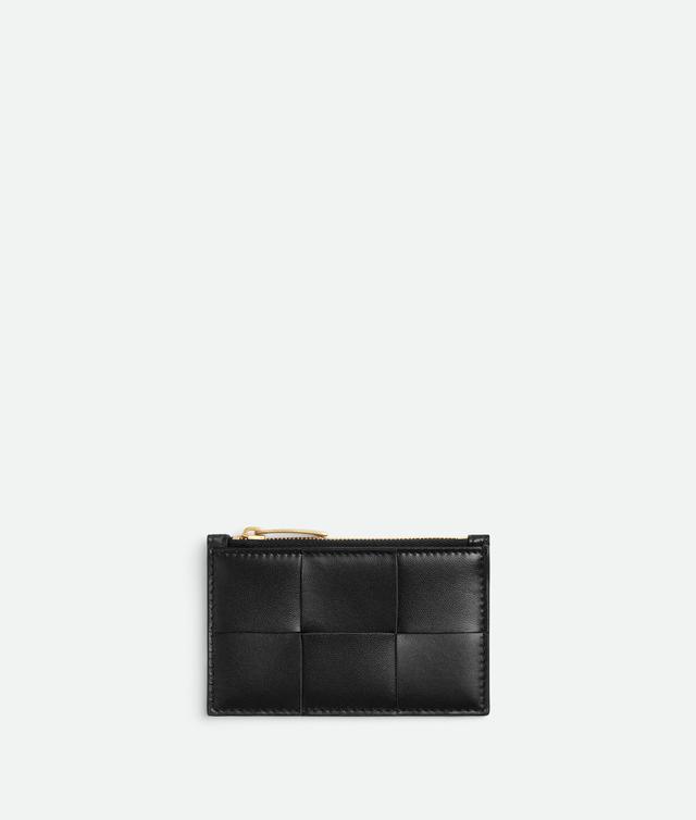 Women's Cassette Zipped Card Case in Black Product Image