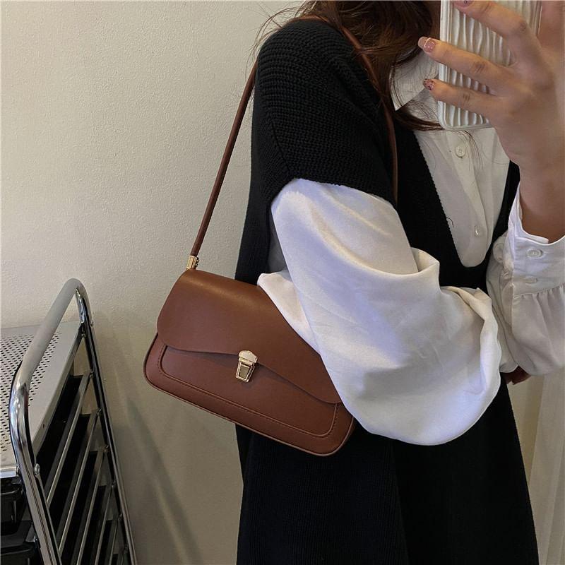 Faux Leather Satchel Bag product image