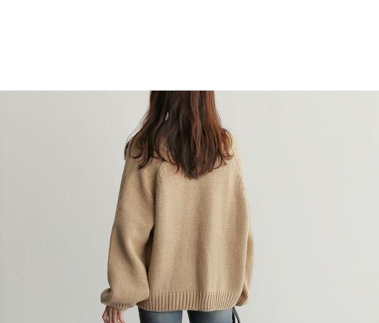 Plain Open Front Cardigan Product Image