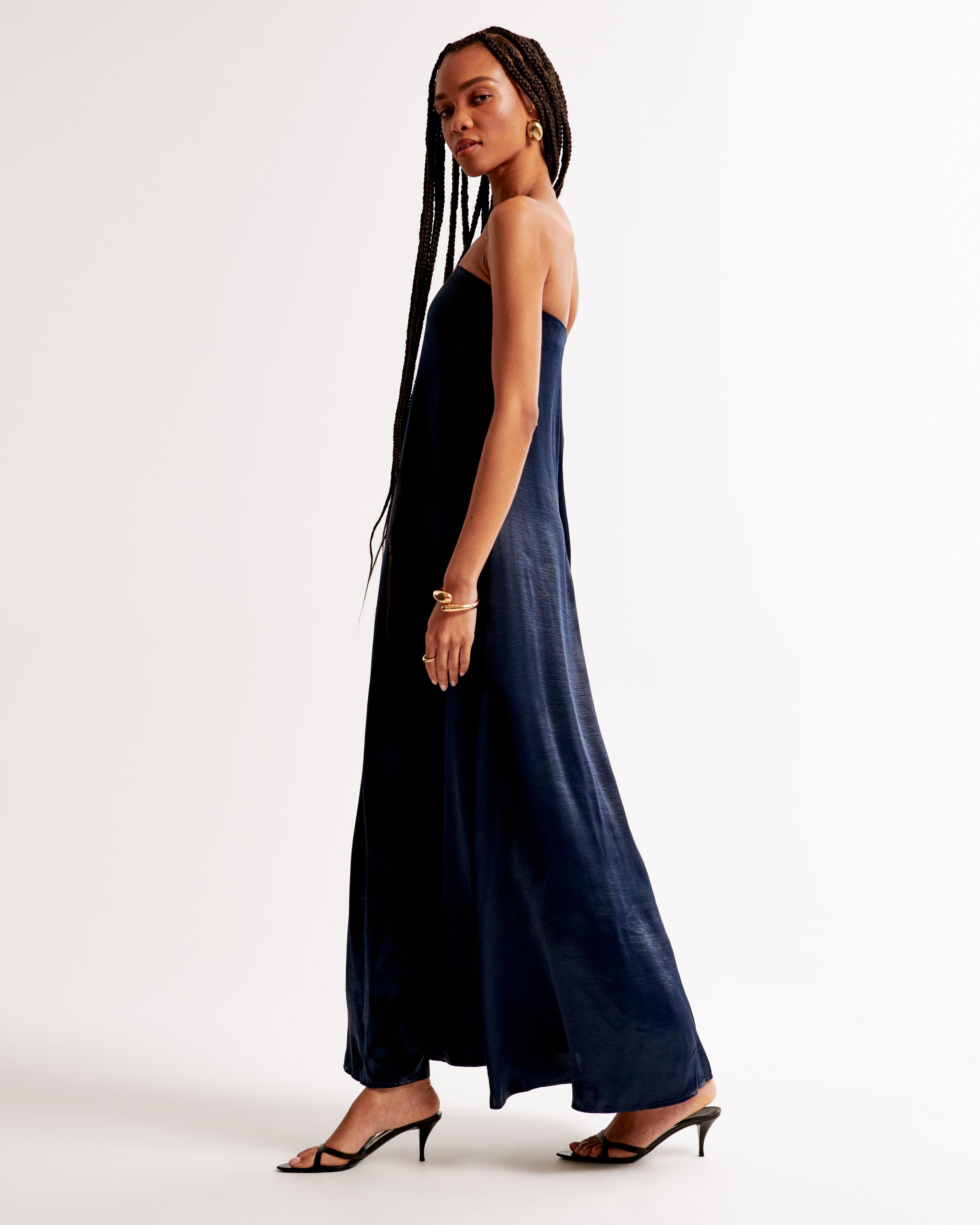 Strapless Trapeze Maxi Dress Product Image