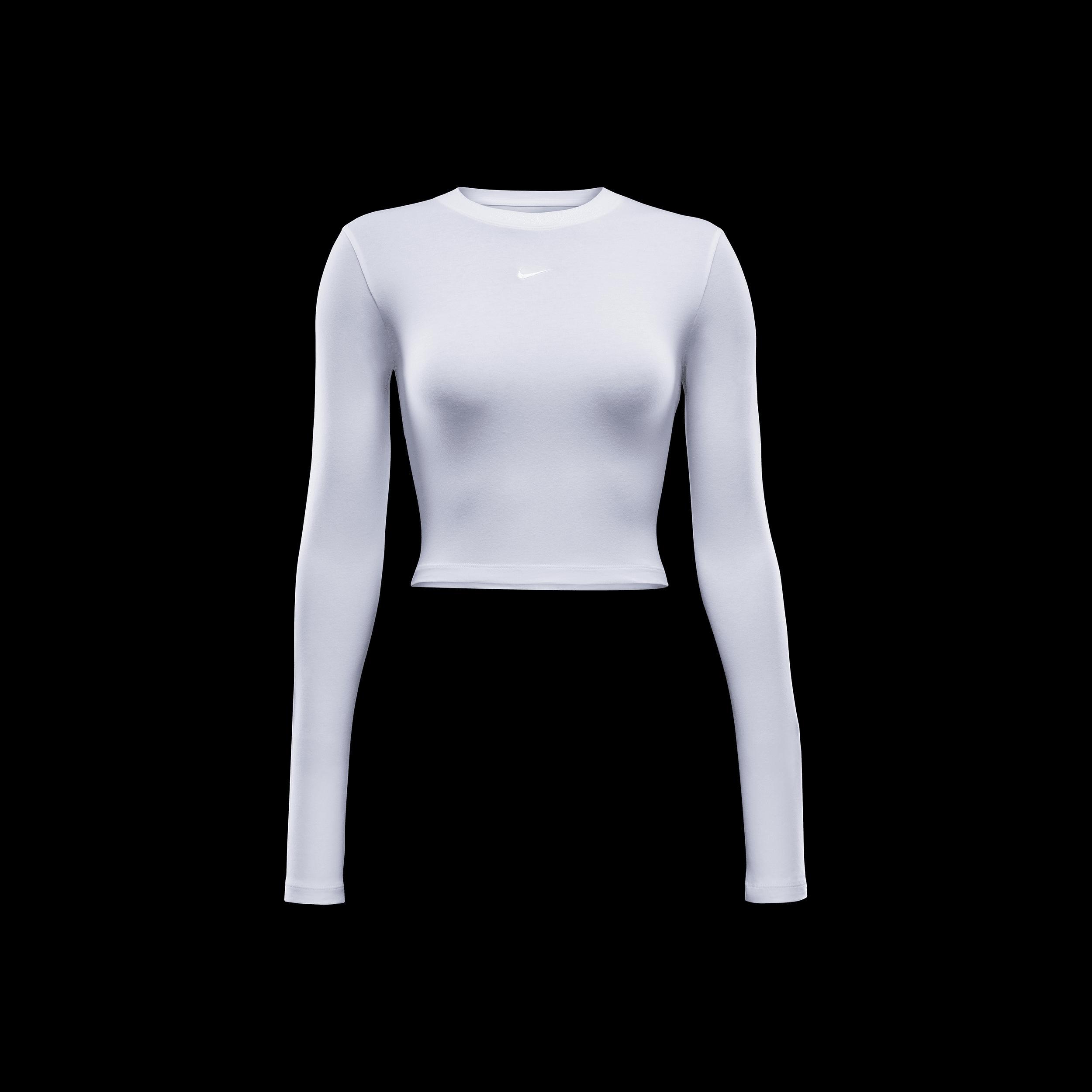 Womens Nike Sportswear Chill Knit Slim Long-Sleeve Cropped Top Product Image