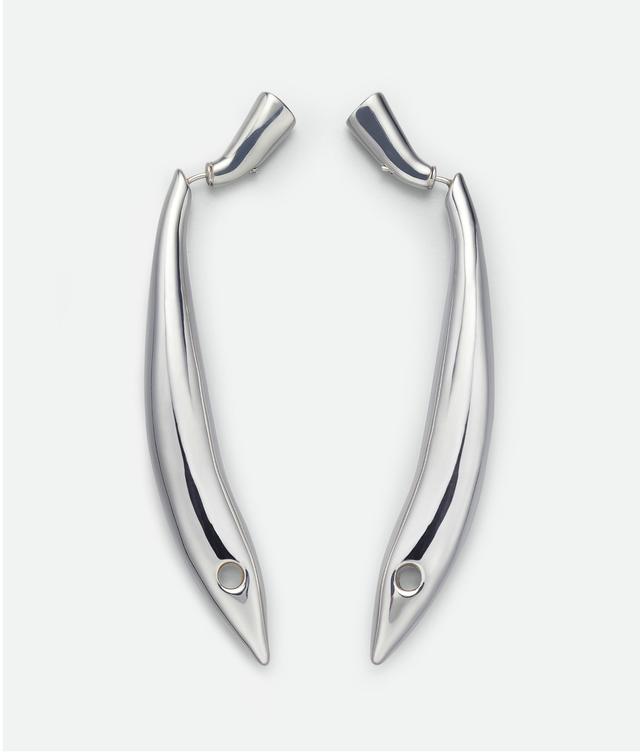 Women's Sardine Earrings in Silver Product Image