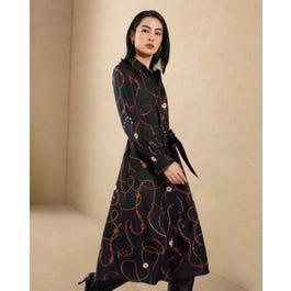 Louisville Print Trench Dress Product Image