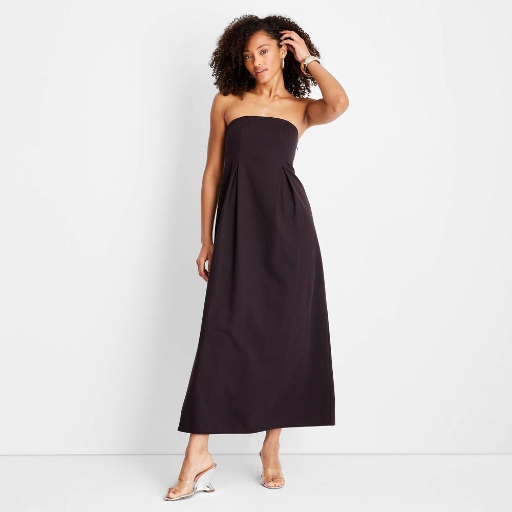 Womens Strapless Column Ankle Length Dress - Future Collective with Jenee Naylor Dark Brown 00 Product Image