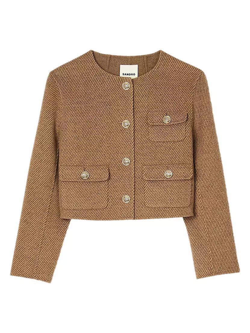 Cropped Button-Down Jacket product image