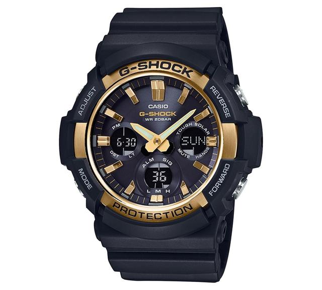 G-Shock Mens Solar Analog-Digital Black Resin Strap Watch 53mm - Black Product Image