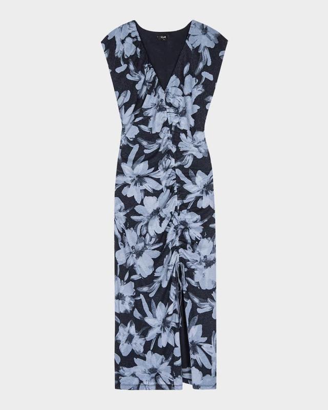 Auren Shirred Midi Dress Product Image