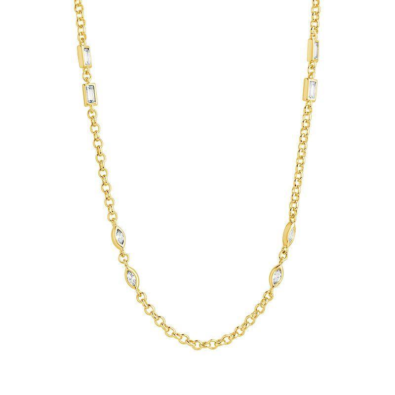 MC Collective Marceline Chain Necklace, Womens Silver Tone Product Image