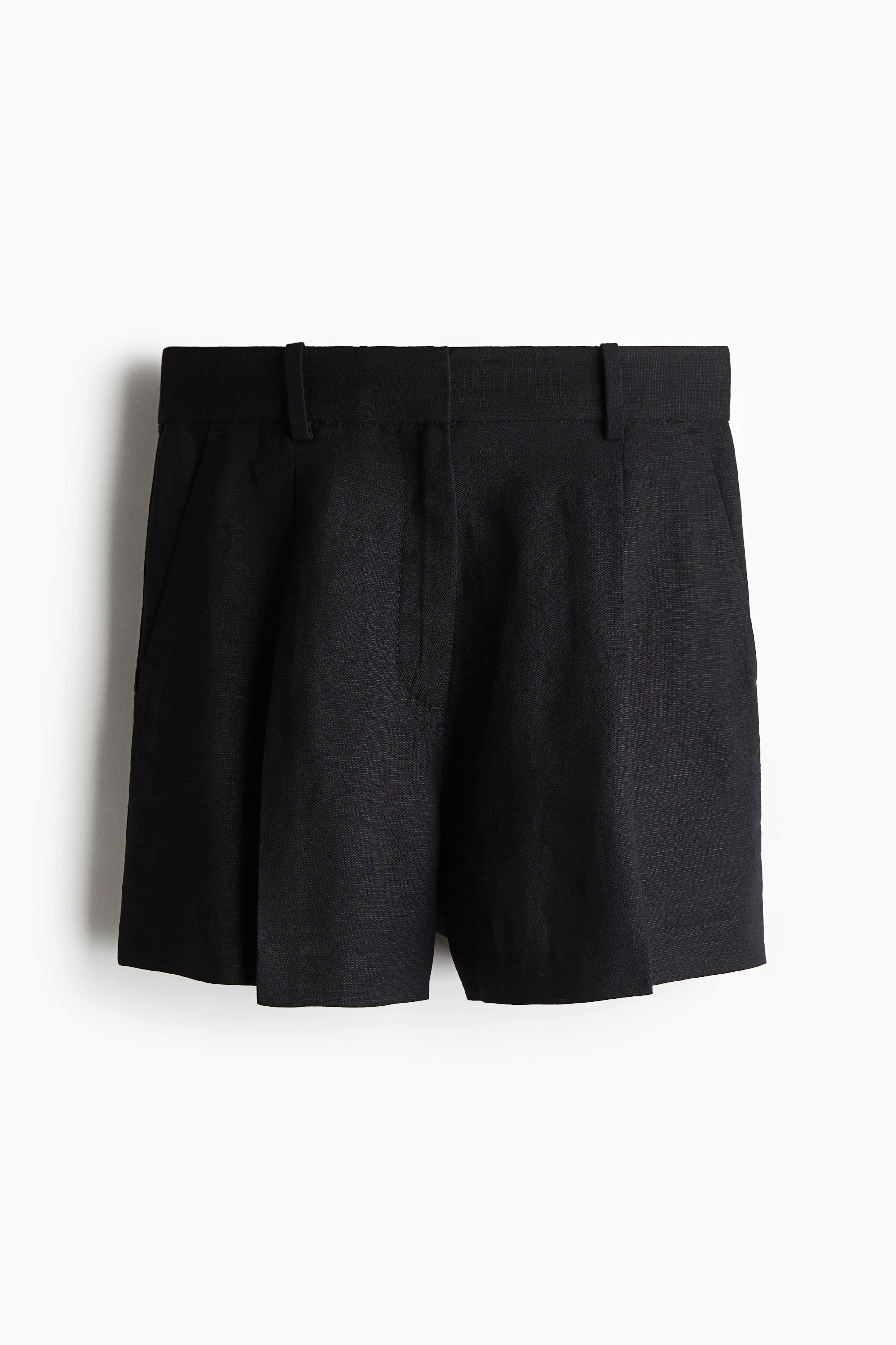 Linen-Blend Shorts Product Image