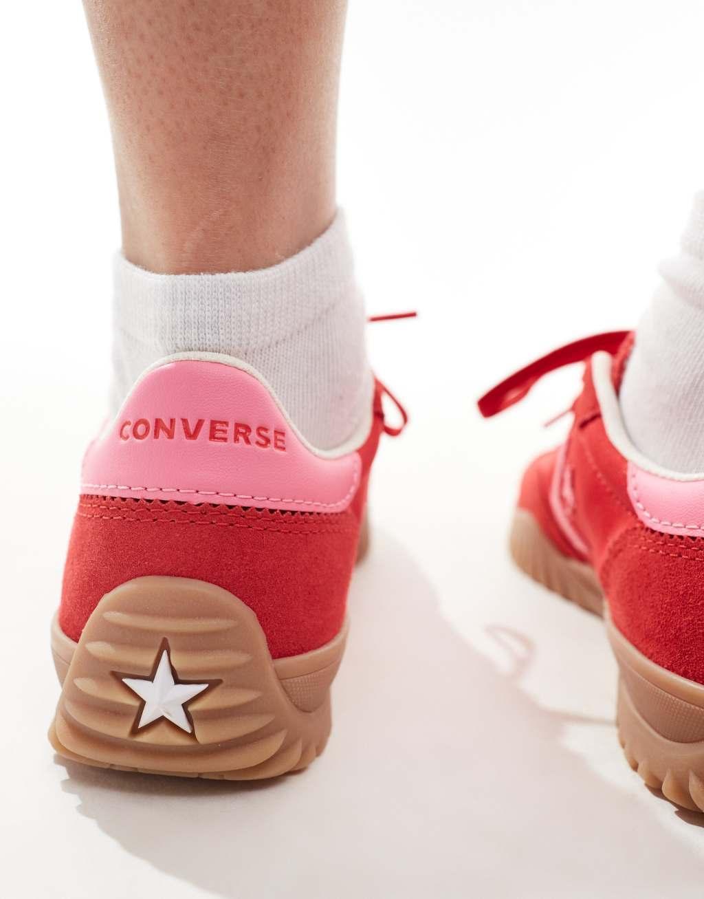 Converse Run Star sneakers in red & pink Product Image