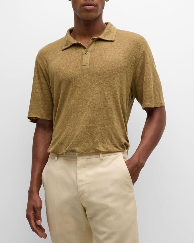 Mens Mello Linen Polo Shirt Product Image