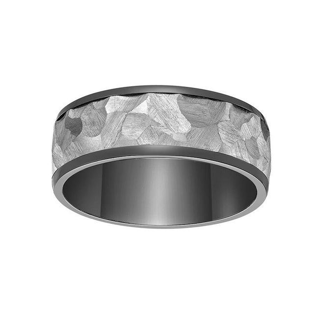 Mens LYNX Black Zirconium Ring Stainless Product Image