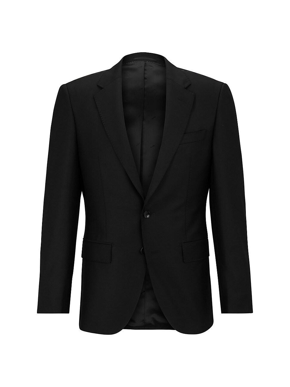 Mens Single-Breasted Jacket in Stretch Wool Product Image