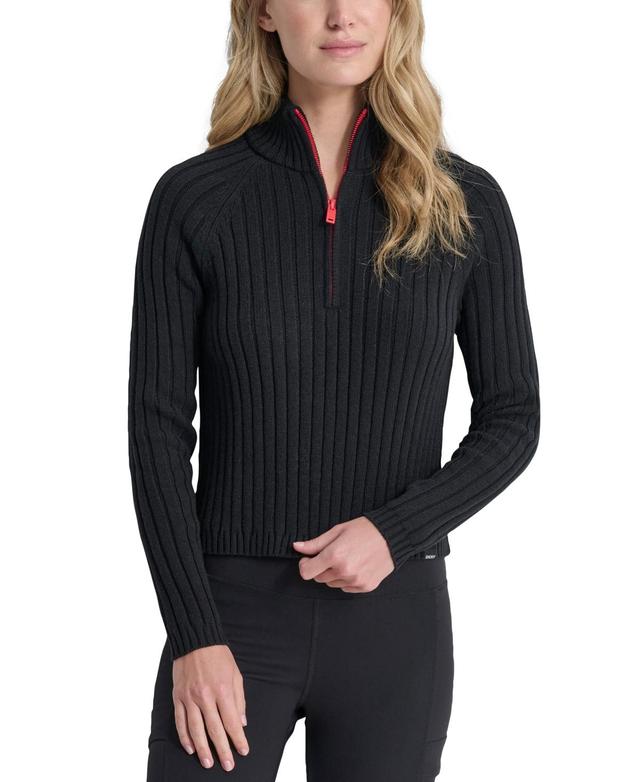 Dkny Sport Womens Half-Zip Mock Neck Top Product Image