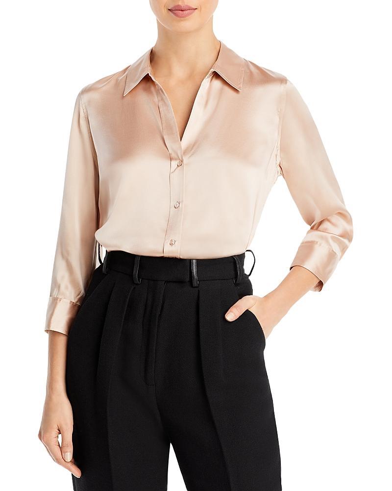 LAgence Dani Silk Charmeuse Blouse Product Image