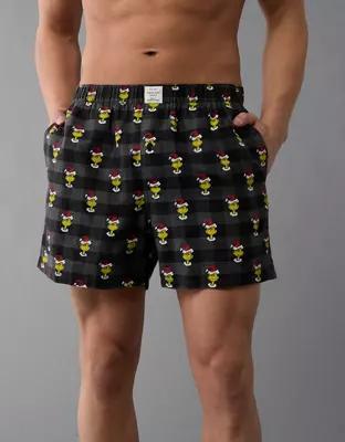 AEO Grinch Santa Flannel Pocket Boxer Short Product Image