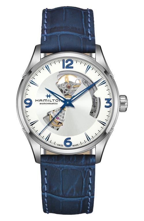 Hamilton Jazzmaster Skeleton Leather Strap Watch, 42mm Product Image