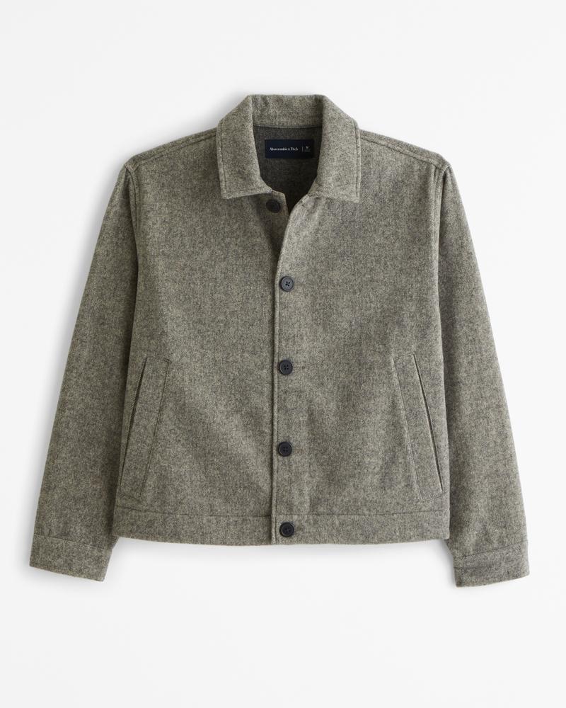 Wool-Blend Shirt Jacket Product Image