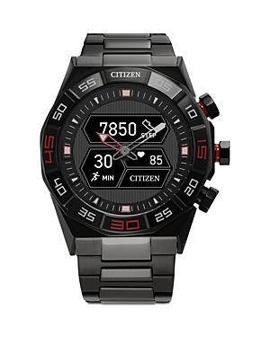 Citizen Mens Cz Smart Hybrid Black Silicone Strap Smart Watch 44mm Product Image