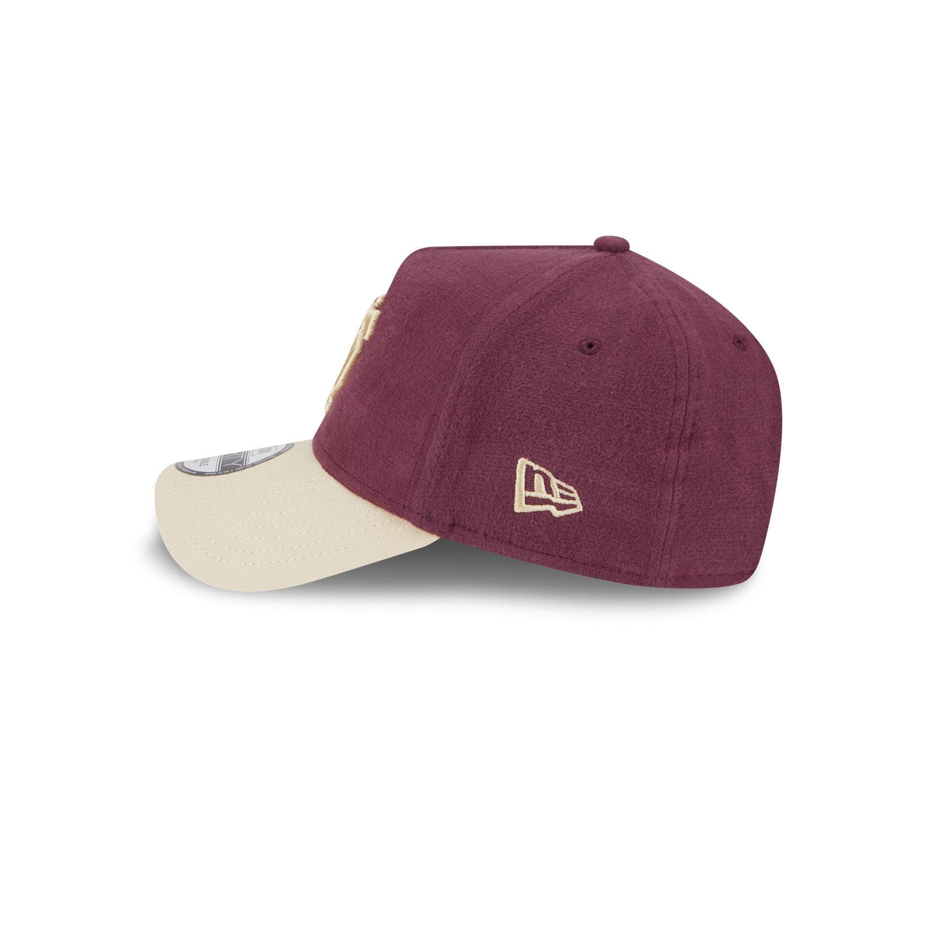 San Francisco Giants Moleskin Crown Maroon 9FORTY A-Frame Snapback Hat Male Product Image