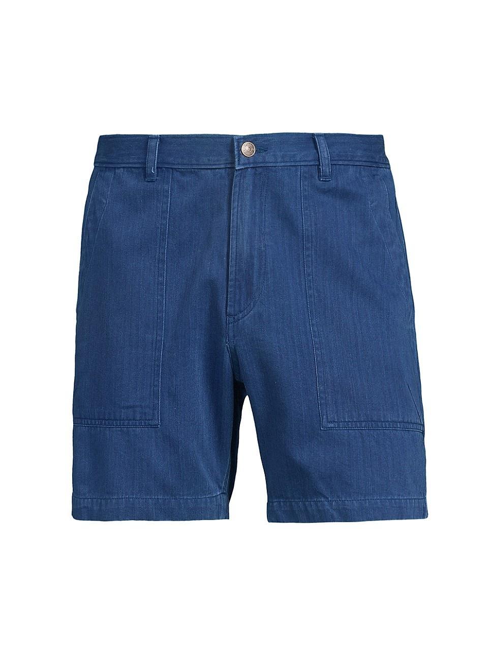 Mens Herringbone Flat Front Shorts Product Image