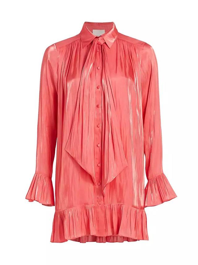 Iva Satin Shirtdress Product Image