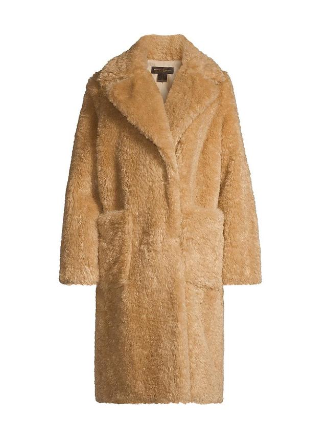 Womens Faux-Fur Teddy Coat Product Image