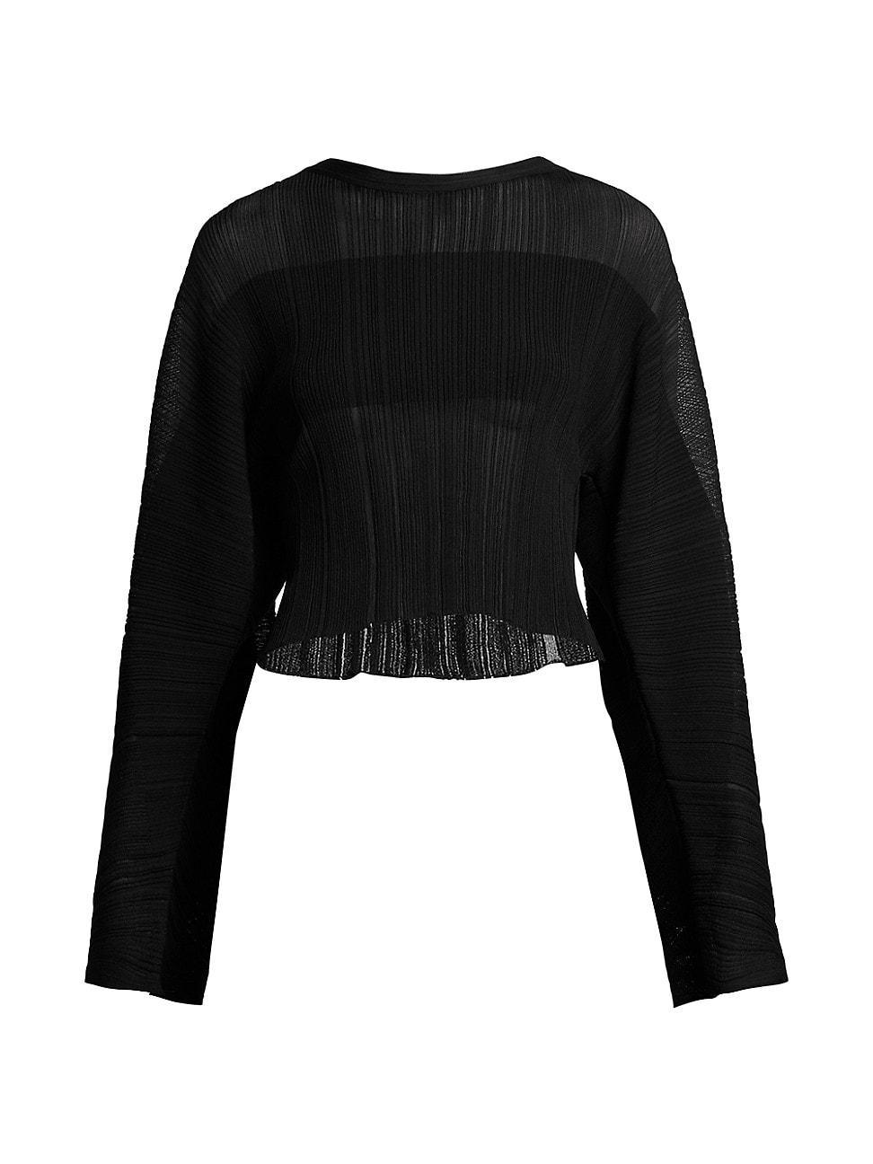 Lightweight Plisse Knit Jumper Product Image