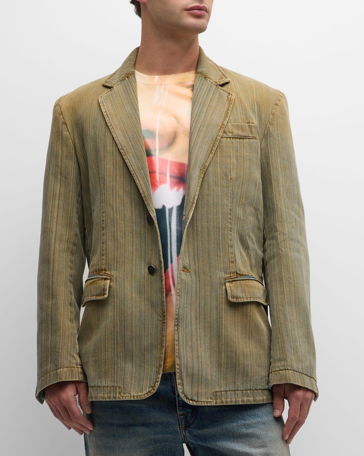 Mens Heat-Sealed Denim Jacket Product Image