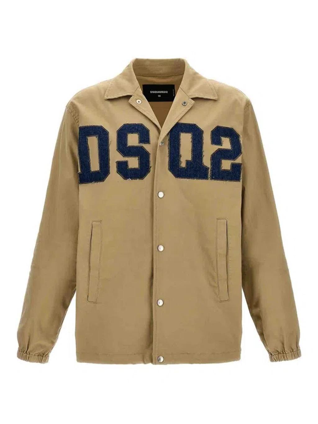 DSQUARED2 Dsq2 Coach Jacket In Beige Product Image