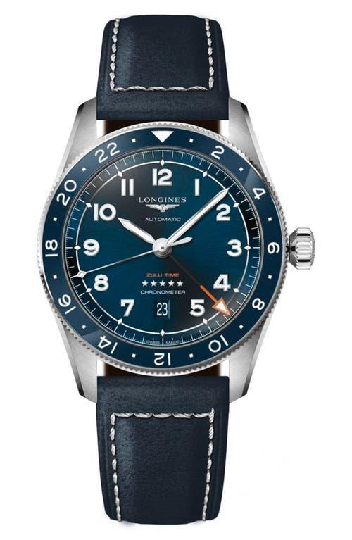 Longines Spirit Leather Strap Watch, 42mm Product Image