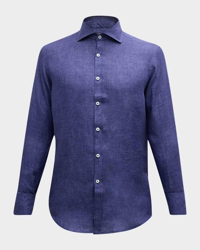 Men's Classic-Fit Linen Sport Shirt Product Image