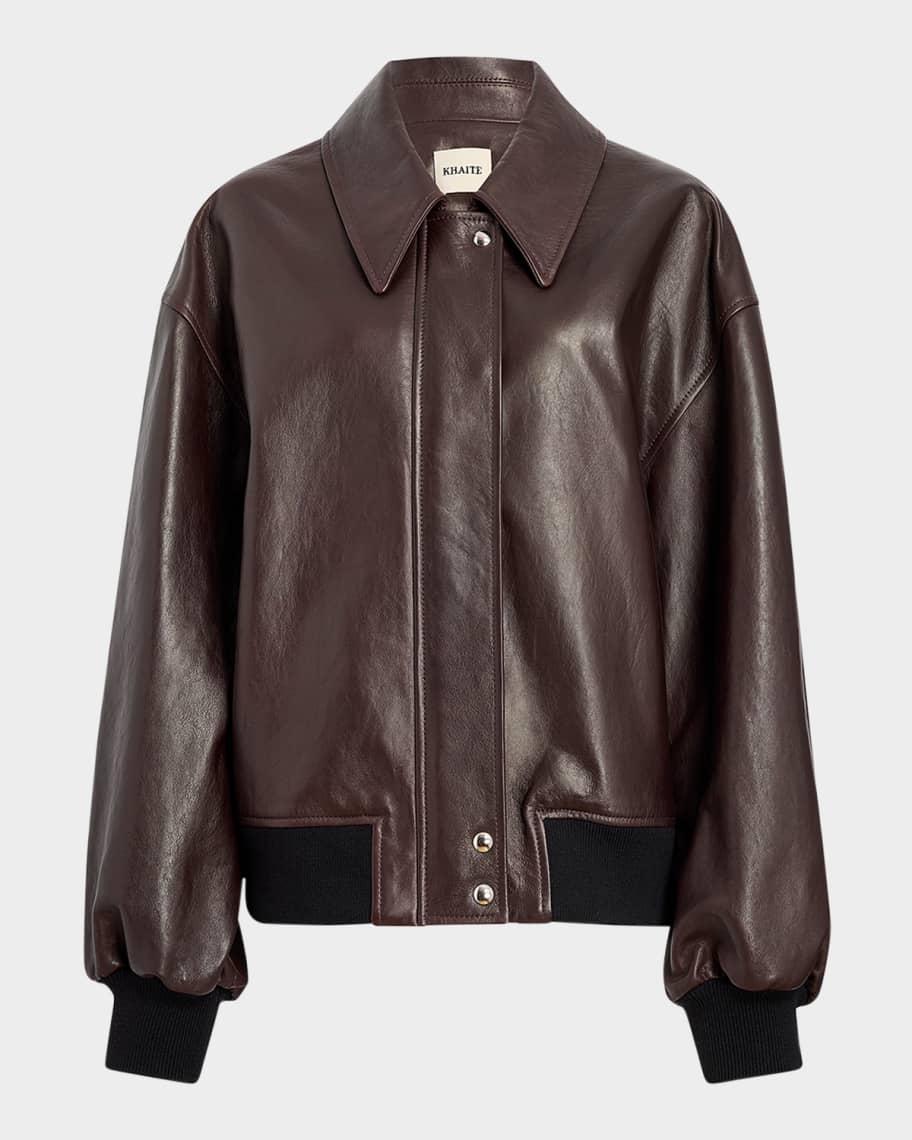 Shelman Leather Bomber Jacket product image