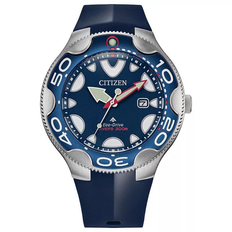 Men's Citizen Eco-DriveÂ® Promaster Diver Blue Rubber Strap Watch with Blue Dial (Model: Bn0231-01L) Product Image